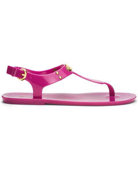 michael kors pink mk charm jelly sandels|Michael Kors Sandals .